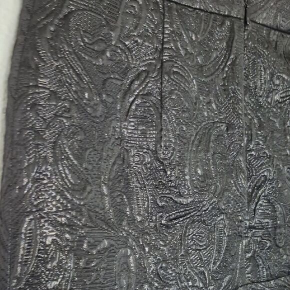 J. Crew Origami Faux Wrap Mini Skirt in Black Metallic Matelassé - Picture 5 of 13